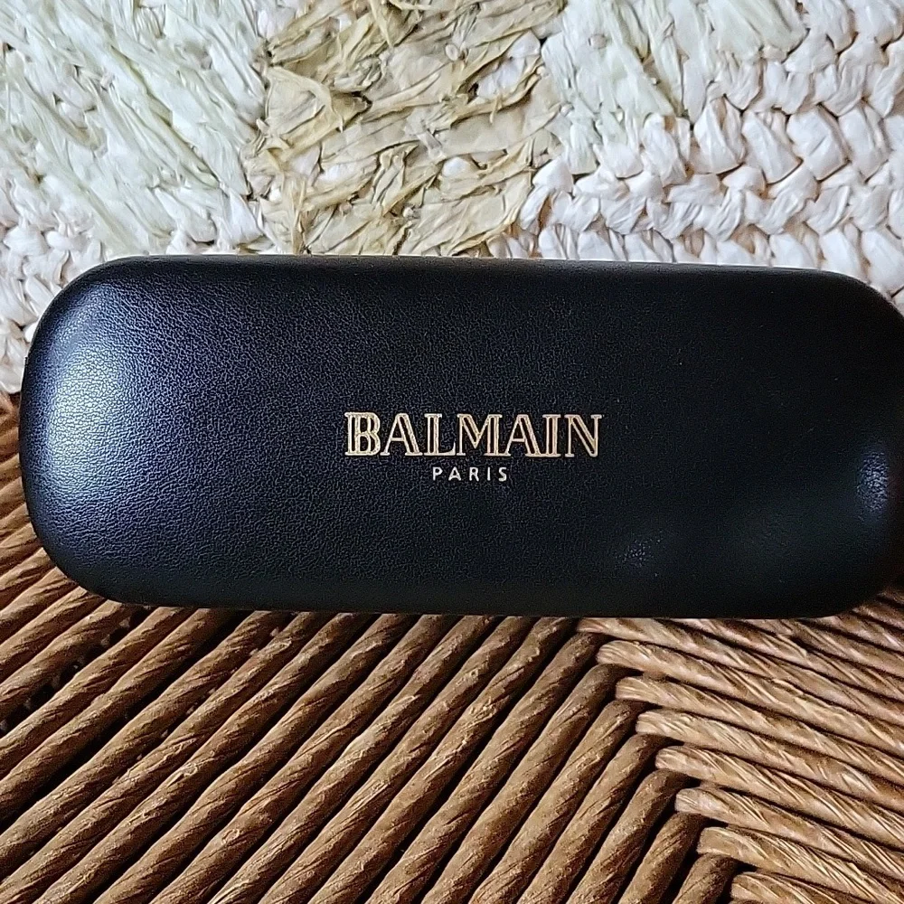 Balmain Paris, black eyeglass/sunglass hard case